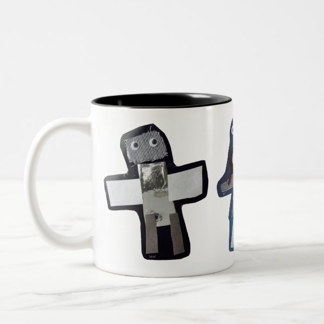 Tasse 2 Couleurs ROBOTS jaisal, maddy, Stella (Gauche)