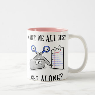 Tasse 2 Couleurs Roche-Papier-Ciseaux