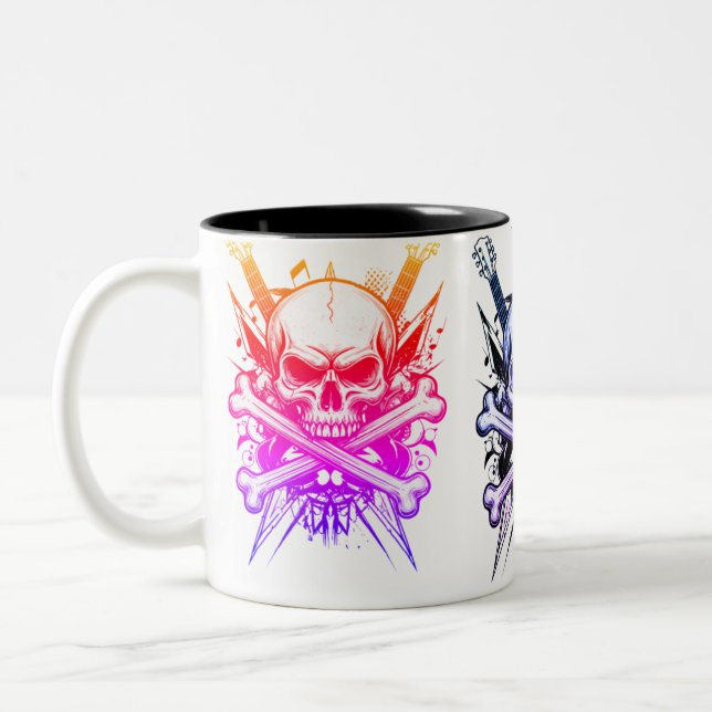 Tasse 2 Couleurs Rock and Roll Soul" (Gauche)
