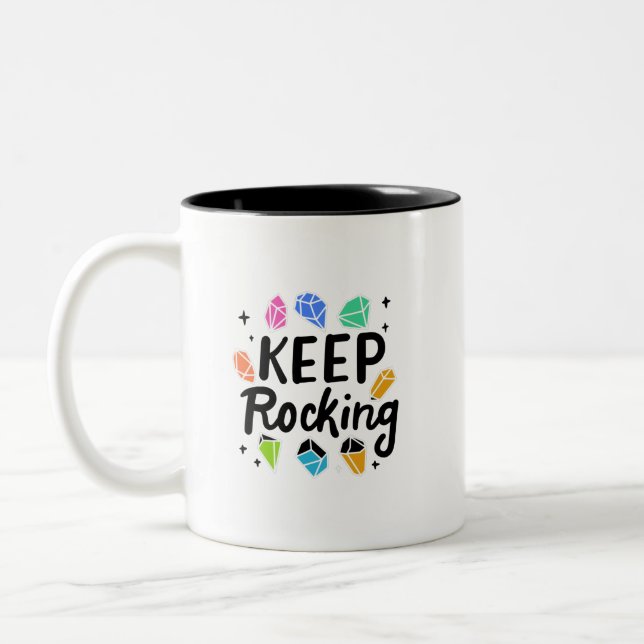 Tasse 2 Couleurs Rock Collector - Keep Rocking (Gauche)