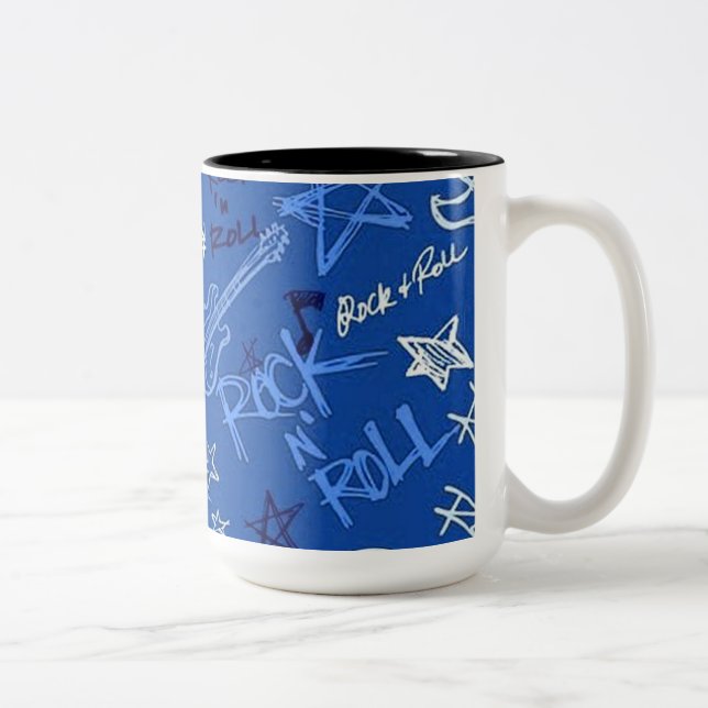 Tasse 2 Couleurs Rock & Roll Rock Star Blue (Droit)