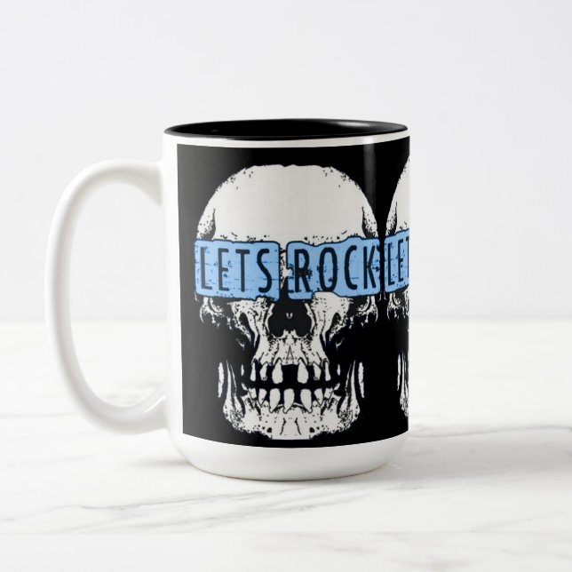 Tasse 2 Couleurs Rock Skull (Gauche)