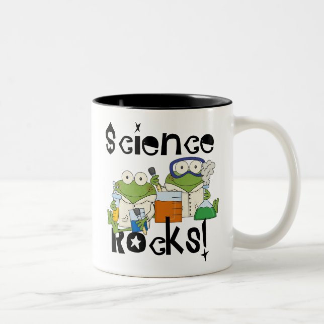 Tasse 2 Couleurs Rocks de la science des grenouilles (Droit)