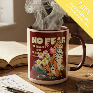 Tasse 2 Couleurs Roi Tigre sans Peur Jean 4:4