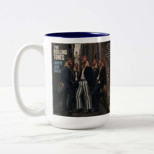 Tasse 2 Couleurs Rolling Tones : une parodie (Gauche)