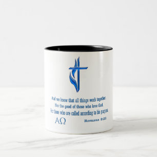 Tasse 2 Couleurs Romains 8:28 cadeaux