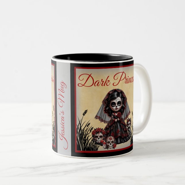 Tasse 2 Couleurs Romance Sombre_ Princesse Sombre (Devant droit)