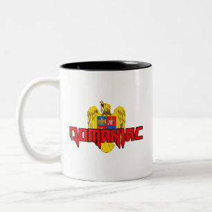 Tasse 2 Couleurs ROMANIAC - Design métallique lourd