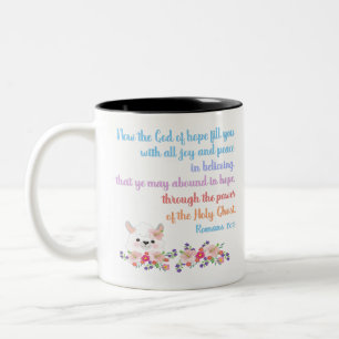 Tasse 2 Couleurs Romans 15 Bible Verse Design