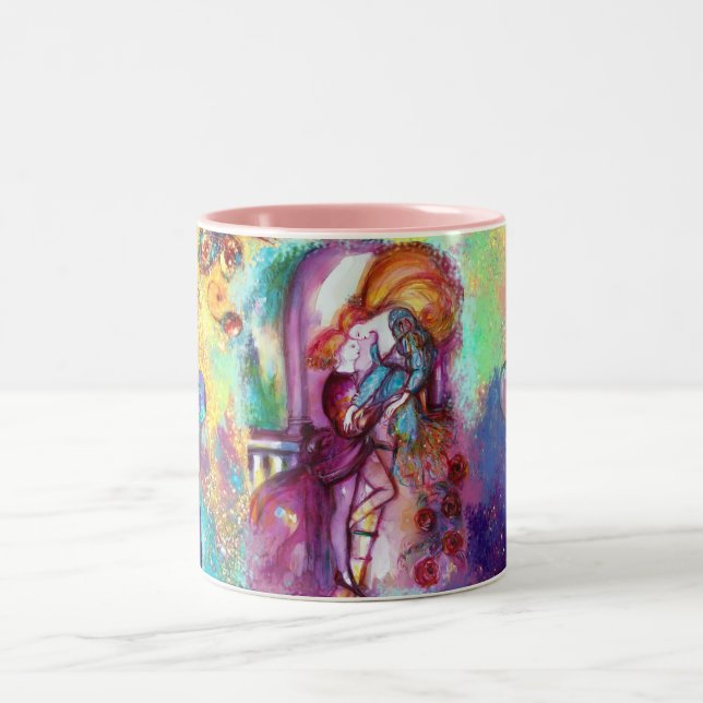 Tasse 2 Couleurs ROMEO ET JULIET Coeurs romantiques des Valentines (Centre)