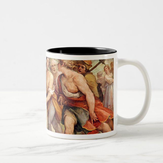 Tasse 2 Couleurs Romulus a allaité par le -loup (Droit)