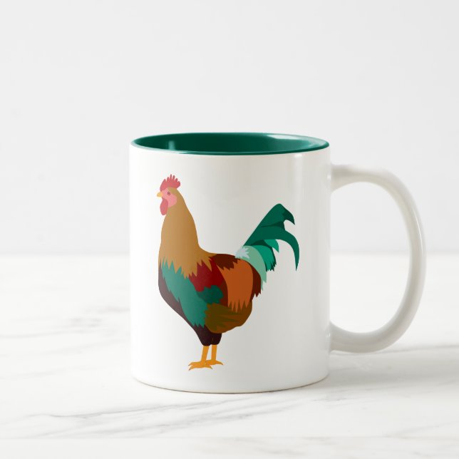 Tasse 2 Couleurs Rooster (Droit)