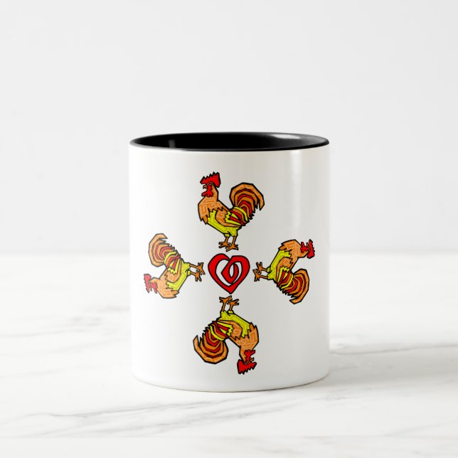 Tasse 2 Couleurs Rooster (Centre)