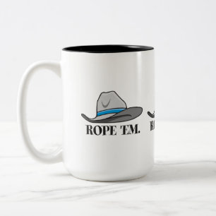 Tasse 2 Couleurs Rope 'Em Western Rodeo