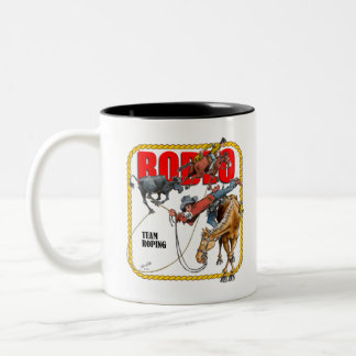 Tasse 2 Couleurs Roping d'équipe
