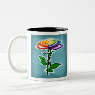Tasse 2 Couleurs Rose arc-en-ciel unique