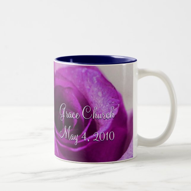 Tasse 2 Couleurs Rose de pourpre (Droit)