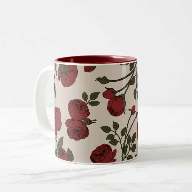 Tasse 2 Couleurs Rose Florentina (Devant gauche)