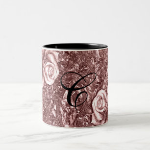 Tasse 2 Couleurs Rose Gold Liquid Chrome métal Chic Glam