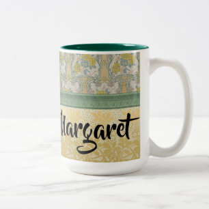 Tasse 2 Couleurs Rose jaune personnalisé