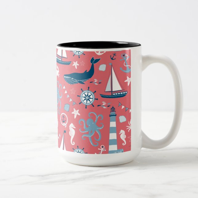 Tasse 2 Couleurs Rose marin (Droit)