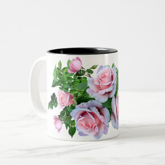 Tasse 2 Couleurs Rose rose (Devant gauche)
