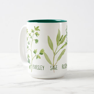 Tasse 2 Couleurs Rosemaire De Sage De Parsley Et Tall De Thyme