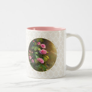 Tasse 2 Couleurs Roses romantiques - Mug, Coupe