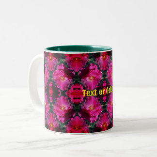 Tasse 2 Couleurs Roses rose Floral Art Abstrait Personnalisé