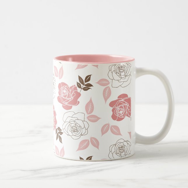 Tasse 2 Couleurs Roses roses (Droit)