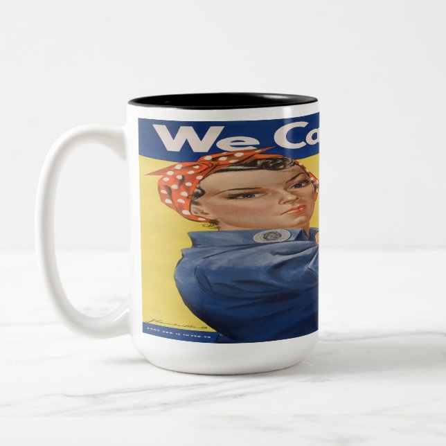 Tasse 2 Couleurs Rosie the Riveter (Gauche)
