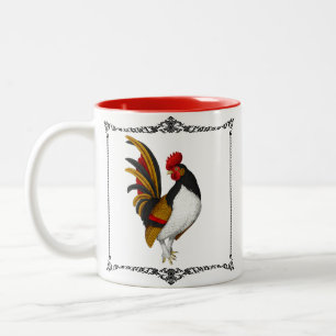 Tasse 2 Couleurs Roster de la ferme Red Black Gold
