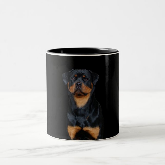 Tasse 2 Couleurs Rottweiler   (Centre)