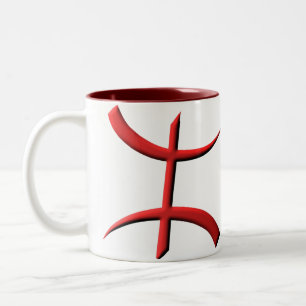 Tasse 2 Couleurs rouge de berber d'aza