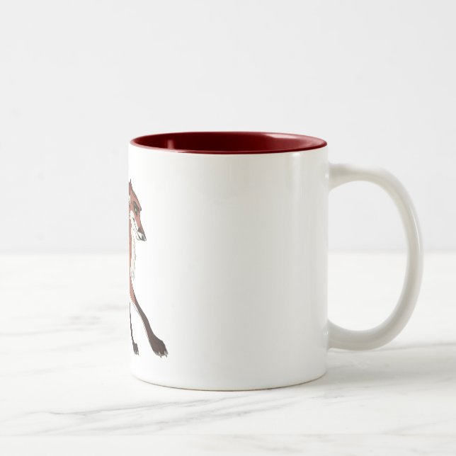 Tasse 2 Couleurs Rouge le Fox (Droit)