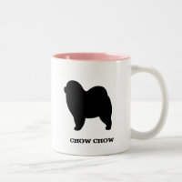 Rough Chow Chow Chien race Silhouette personnalisé