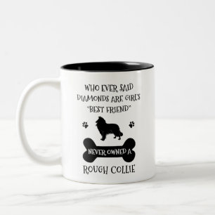 Tasse 2 Couleurs Rough Collie meilleur ami