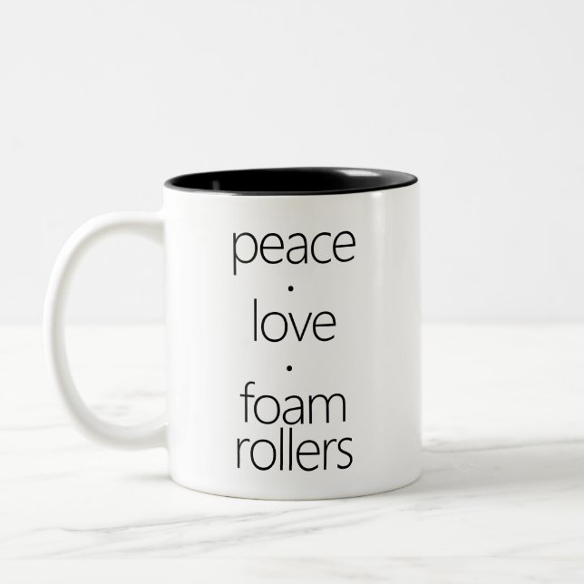 Tasse 2 Couleurs Rouleaux de mousse Peave Love (Gauche)