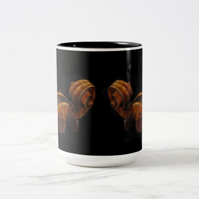 Tasse 2 Couleurs Rouleaux de violon (Centre)