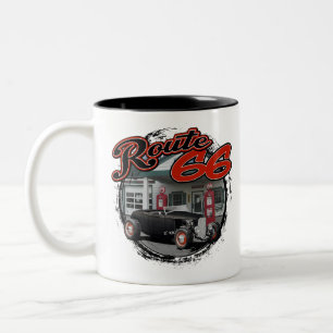 Tasse 2 Couleurs Route 66 Personnalisée 1932