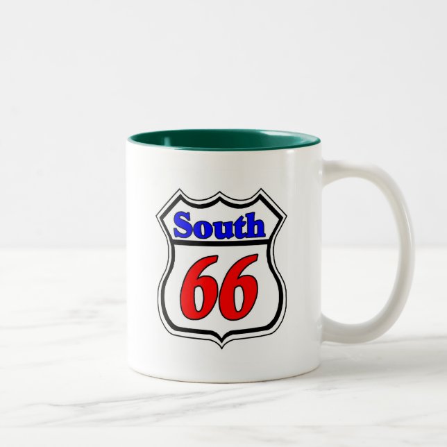 Tasse 2 Couleurs Route 66 Sud (Droit)