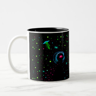 Tasse 2 Couleurs Rowell Spacewalk Wormhole - OVNI Turquoise avec TE