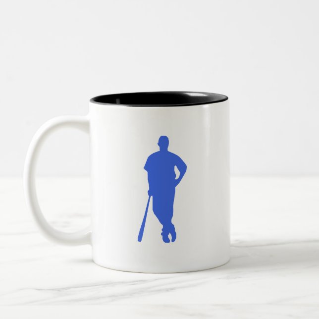 Tasse 2 Couleurs Royal Blue and White Basball (Gauche)