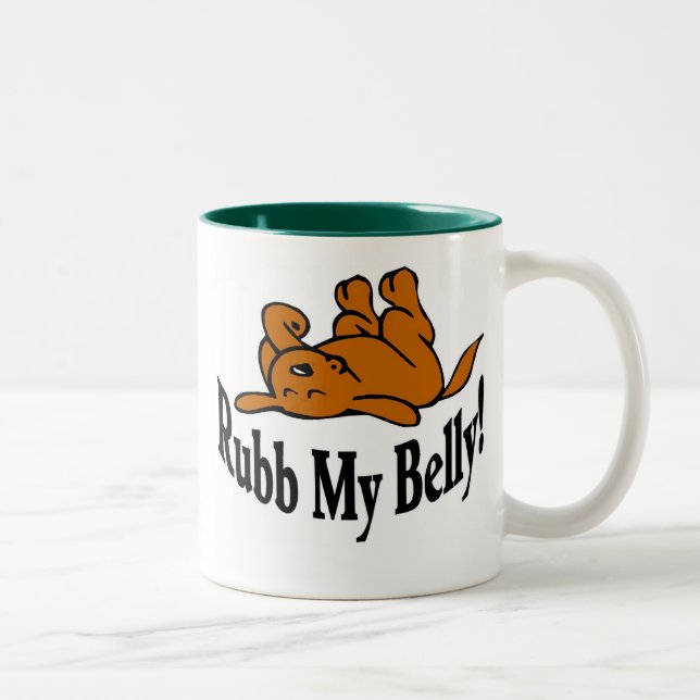 Tasse 2 Couleurs Rub My Belly (Droit)