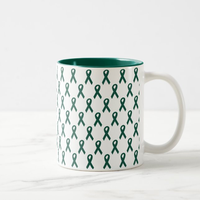 Tasse 2 Couleurs Ruban de donateur d'organe (Droit)