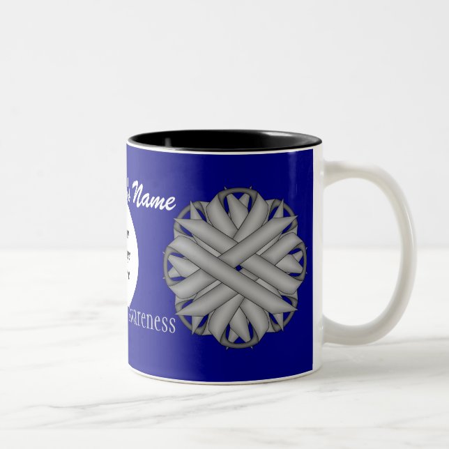 Tasse 2 Couleurs Ruban gris/gris Fleur Tmpl par Kenneth Yoncich (Droit)