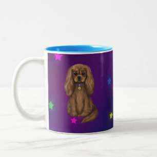 Tasse 2 Couleurs Ruby Cavalier King Charles Spaniel