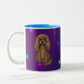 Tasse 2 Couleurs Ruby Cavalier King Charles Spaniel
