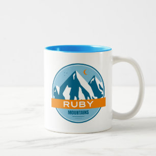 Tasse 2 Couleurs Ruby Mountains Nevada Stars Moon