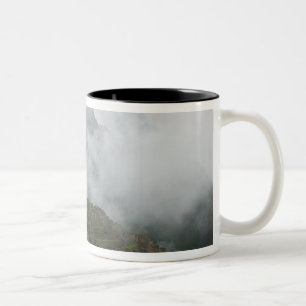 Tasse 2 Couleurs Ruines antiques de Machu Picchu avec les Andes